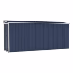 Helloshop26 3000208559161, Capannone metallico, Doppia, Tetto spiovente, Antracite, Acciaio, Antracite