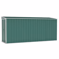 Helloshop26 3000208562369, Capannone metallico, Doppia, Tetto spiovente, Verde, Acciaio, Verde