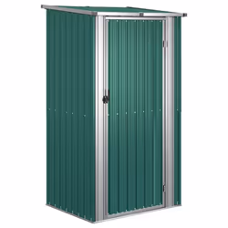 Helloshop26 3000208564967, Capannone metallico, Singolo, Tetto spiovente, Verde, Acciaio, Verde