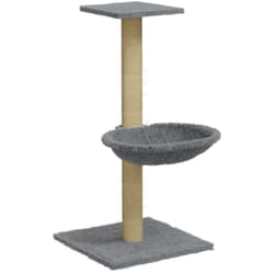 Helloshop26 - Tiragraffi per gatti, giocattolo per arrampicata su torre, raschietto, piattaforma da arrampicata con tiragraffi in sisal leggero, 74