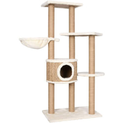 Tiragraffi per gatti Mobili Torre da arrampicata Giocattolo Tiragraffi Piattaforma da arrampicata con tiragraffi 126 cm Seagrass Beige