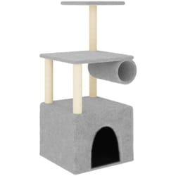 Helloshop26 - Tiragraffi per gatti Mobili per arrampicata su torre Tiragraffi Piattaforma da arrampicata con tiragraffi in sisal leggero 109,5 cm
