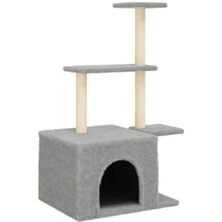 Helloshop26 - Tiragraffi per gatti, giocattolo per arrampicata su torre, raschietto, piattaforma da arrampicata con tiragraffi in sisal leggero, 110