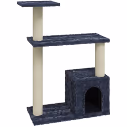 Questo tiragraffi è il rifugio perfetto in cui i tuoi gatti possono graffiare, arrampicarsi, appollaiarsi, nascondersi e ripo ...