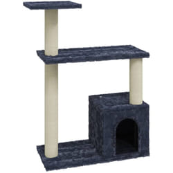 Helloshop26 - Tiragraffi per gatti, giocattolo per arrampicata su torre, tiragraffi, piattaforma da arrampicata con tiragraffi in sisal scuro, 70 cm,