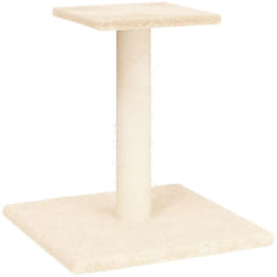 Helloshop26 - Tiragraffi per gatti, torre da arrampicata, giocattolo, raschietto, piattaforma da arrampicata con piattaforma da 38 cm, colore crema