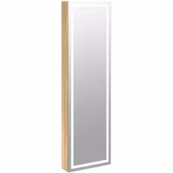 Mantieni i tuoi gioielli e i tuoi profumi in modo discreto ed elegante con questo elegante armadio per gioielli con specchio ...