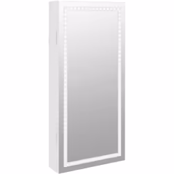 Mantieni i tuoi gioielli e i tuoi profumi in modo discreto ed elegante con questo elegante armadio per gioielli con specchio ...