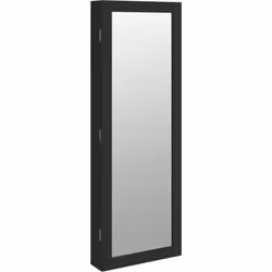Mantieni i tuoi gioielli e i tuoi profumi in modo discreto ed elegante con questo elegante armadio per gioielli con specchio ...