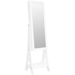 Helloshop26 - Armadietto per gioielli, organizer per mobili, camera da letto, guardaroba, specchio da bagno con luci a led su supporto bianco