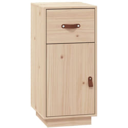 Credenza buffet cassettiera mobile contenitore organizer cucina soggiorno soggiorno 34 x 40 x 75 cm legno massello di pino marrone