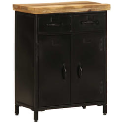 Credenza buffet cassettiera mobile contenitore organizer cucina soggiorno soggiorno 55 x 30 x 71 cm legno massello di mango marrone