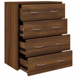 Questa credenza con 4 cassetti ha ampio spazio per riporre i tuoi effetti personali. Materiale durevole: il legno composito è ...