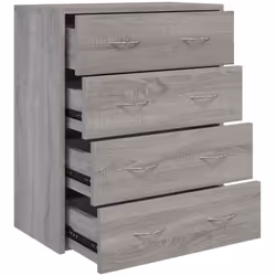 Questa credenza con 4 cassetti ha ampio spazio per riporre i tuoi effetti personali. Materiale durevole: il legno composito è ...