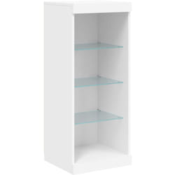 Credenza credenza cassettiera armadio portaoggetti organizer cucina soggiorno soggiorno con luci led 41 x 37 x 100 cm bianco