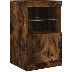 Credenza cassettiera cassettiera mobile contenitore organizer cucina soggiorno soggiorno con luci a led 41 x 37 x 67 cm marrone