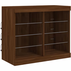 Decora la tua stanza con questa credenza moderna con illuminazione a LED, si abbina facilmente ai mobili di qualsiasi stile d ...