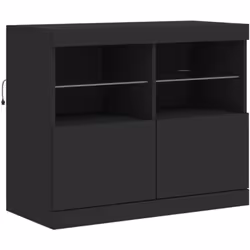 Decora la tua stanza con questa credenza moderna con illuminazione a LED, si abbina facilmente ai mobili di qualsiasi stile d ...