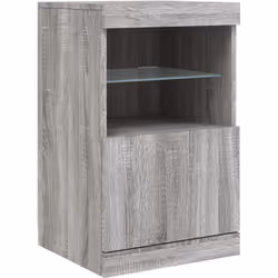 Arreda la tua stanza con questa credenza moderna con illuminazione a LED, si abbina facilmente ai mobili di qualsiasi stile d ...