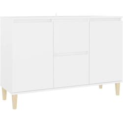 Credenza cassettiera cassettiera mobile contenitore organizer cucina soggiorno soggiorno 101 x 35 x 70 cm derivati del legno bianco