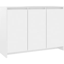 Credenza cassettiera cassettiera mobile contenitore organizer cucina soggiorno soggiorno 102 x 33 x 75 cm derivati del legno bianco