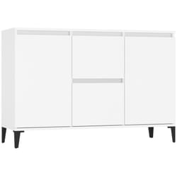 Credenza buffet cassettiera mobile contenitore organizer cucina soggiorno soggiorno 104 x 35 x 70 cm legno composito bianco