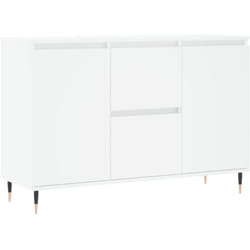 Credenza buffet cassettiera mobile contenitore organizer cucina soggiorno soggiorno 104 x 35 x 70 cm legno composito bianco