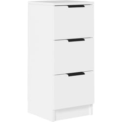 Credenza buffet cassettiera mobile contenitore organizer cucina soggiorno soggiorno 30 x 30 x 70 cm legno composito bianco