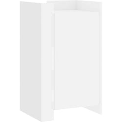 Credenza cassettiera cassettiera mobile contenitore organizer cucina soggiorno soggiorno 45 x 35 x 75 cm legno composito bianco