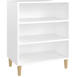Credenza buffet cassettiera mobile contenitore organizer cucina soggiorno soggiorno 57 x 35 x 70 cm legno composito bianco