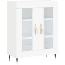 Credenza cassettiera cassettiera mobile contenitore organizer cucina soggiorno soggiorno 69,5 x 34 x 90 cm pannelli compositi bianco