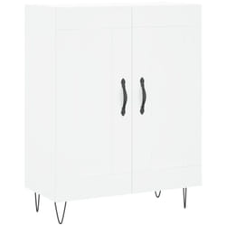 Credenza cassettiera cassettiera mobile contenitore organizer cucina soggiorno soggiorno 69,5 x 34 x 90 cm pannelli compositi bianco