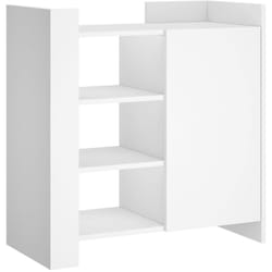 Credenza buffet cassettiera mobile contenitore organizer cucina soggiorno soggiorno 73,5 x 35 x 75 cm legno composito bianco
