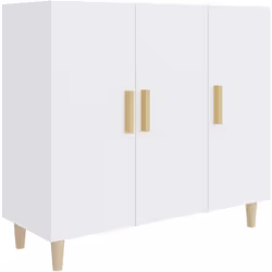 Questa credenza classica è pensata per essere un'aggiunta pratica e decorativa alla tua casa. Materiale premium: il legno com ...