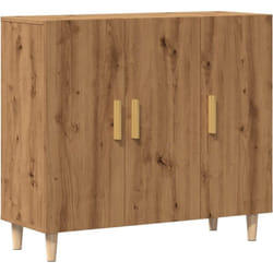 Credenza buffet cassettiera mobile contenitore organizer cucina soggiorno stanza dei bricolage 90 x 34 x 80 cm pannelli in mdf marrone