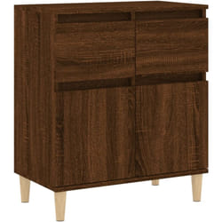 Credenza buffet cassettiera mobile contenitore organizer cucina soggiorno soggiorno 60 x 35 x 70 cm derivati del legno marrone