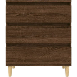 Credenza buffet cassettiera mobile contenitore organizer cucina soggiorno soggiorno 60 x 35 x 70 cm derivati del legno marrone