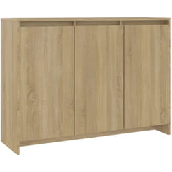 Credenza cassettiera cassettiera mobile contenitore organizer cucina soggiorno soggiorno Sonoma 102 x 33 x 75 cm derivati del legno beige