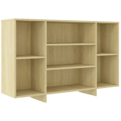 Credenza cassettiera cassettiera mobile contenitore organizer cucina soggiorno soggiorno Sonoma 120 x 30 x 75 cm derivati del legno beige