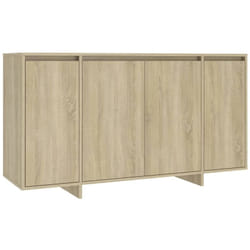 Credenza credenza cassettiera mobile contenitore organizer cucina soggiorno soggiorno Sonoma 135 x 41 x 75 cm derivati del legno beige
