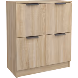 Dona un'aria di fascino moderno ai tuoi interni esistenti con questa credenza! Materiale facile da pulire: il multistrato è d ...
