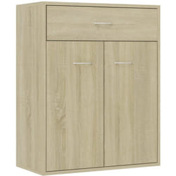Credenza cassettiera cassettiera mobile contenitore organizer cucina soggiorno soggiorno Sonoma 60 x 30 x 75 cm truciolato marrone