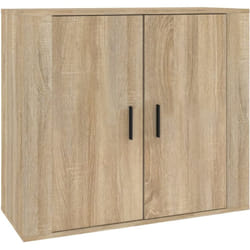 Credenza buffet cassettiera mobile contenitore organizer cucina soggiorno soggiorno Sonoma 80 x 33 x 70 cm derivati del legno beige