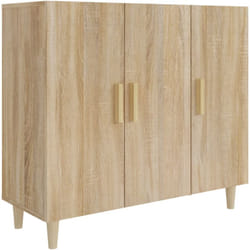 Credenza cassettiera cassettiera mobile contenitore organizer cucina soggiorno soggiorno Sonoma 90 x 34 x 80 cm truciolato marrone