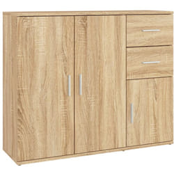 Credenza buffet cassettiera mobile contenitore organizer cucina soggiorno soggiorno Sonoma 91 x 29,5 x 75 cm derivati del legno marrone