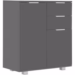Grazie alla sua pratica utilità, la credenza diventerà il complemento ideale per la tua stanza. Realizzata in derivati del le ...