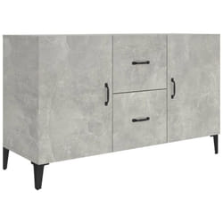 Credenza cassettiera cassettiera mobile contenitore organizer cucina soggiorno soggiorno 100 x 36 x 60 cm multistrato grigio