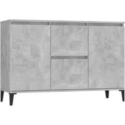 Credenza cassettiera cassettiera mobile contenitore organizer cucina soggiorno soggiorno 104 x 35 x 70 cm multistrato grigio