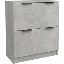 Buffet credenza cassettiera mobile contenitore organizer cucina soggiorno soggiorno 60 x 30 x 70 cm derivati del legno grigio