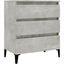 Credenza buffet cassettiera mobile contenitore organizer cucina soggiorno soggiorno 60 x 35 x 70 cm derivati del legno grigio